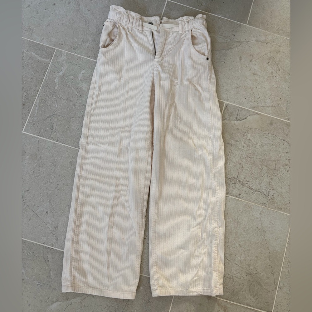 Zara Corduroy Wide-Leg Pants